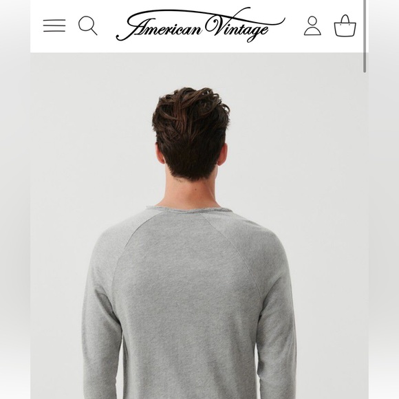 American Vintage men’s Sonoma long sleeve tee - Picture 6 of 7